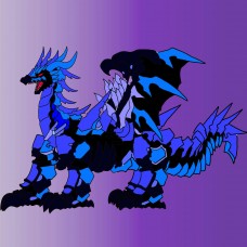 Ursula Azure of the Ocean dragon form Poster